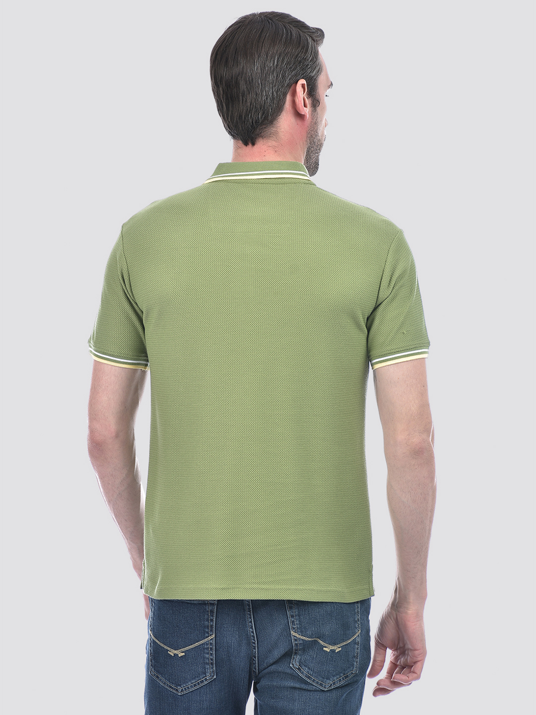 Numero Uno Men Olive Green Polo T-Shirt
